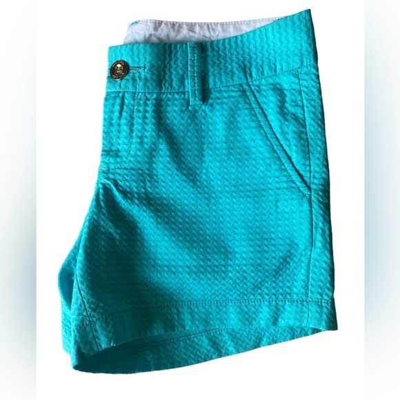 LILLY PULITZER 100% Cotton Blue 5” Callahan Shorts, Size 00 - Picture 8 of 9